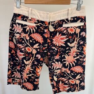 Anthropologie Floral Bermuda short